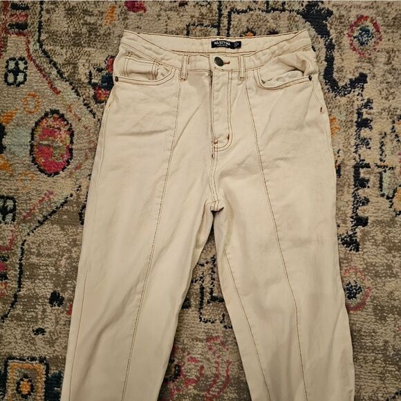 Nasty gal jeans with front slits sz 4 with 31" inseam - Picture 5 of 6